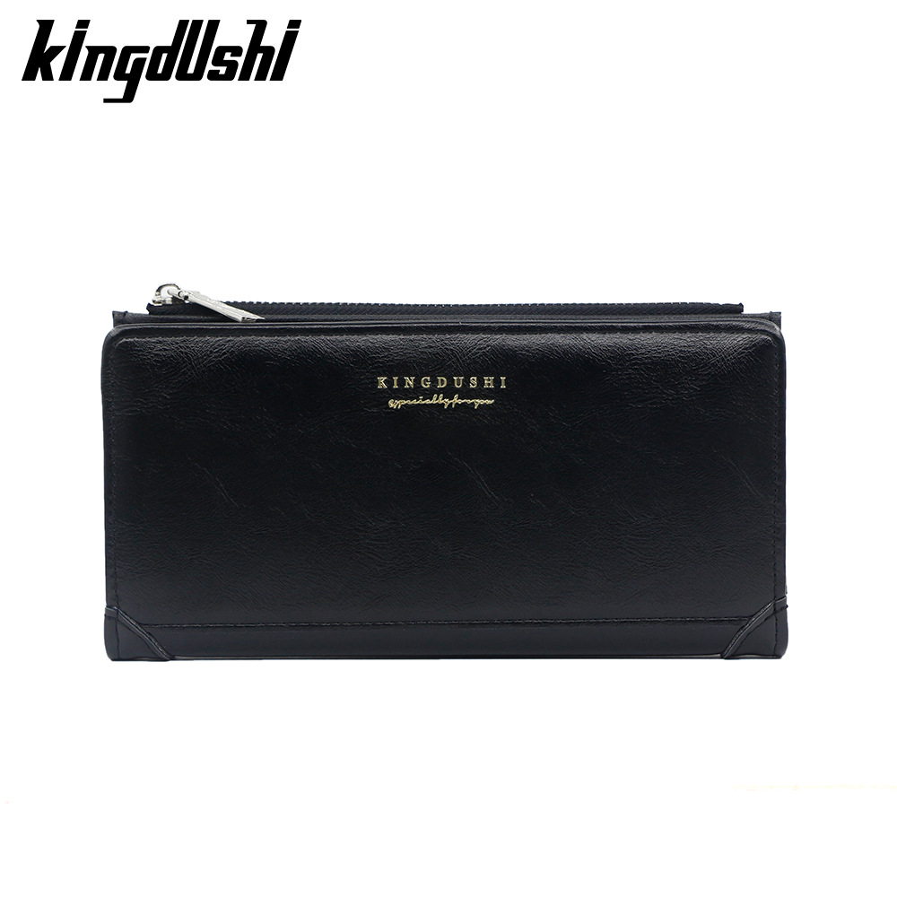 Nuevo tipo de cartera larga para hombres retro multifuncional europea y americana tarjeta multifuncional cartera pu simple cartera de hombres al por mayor