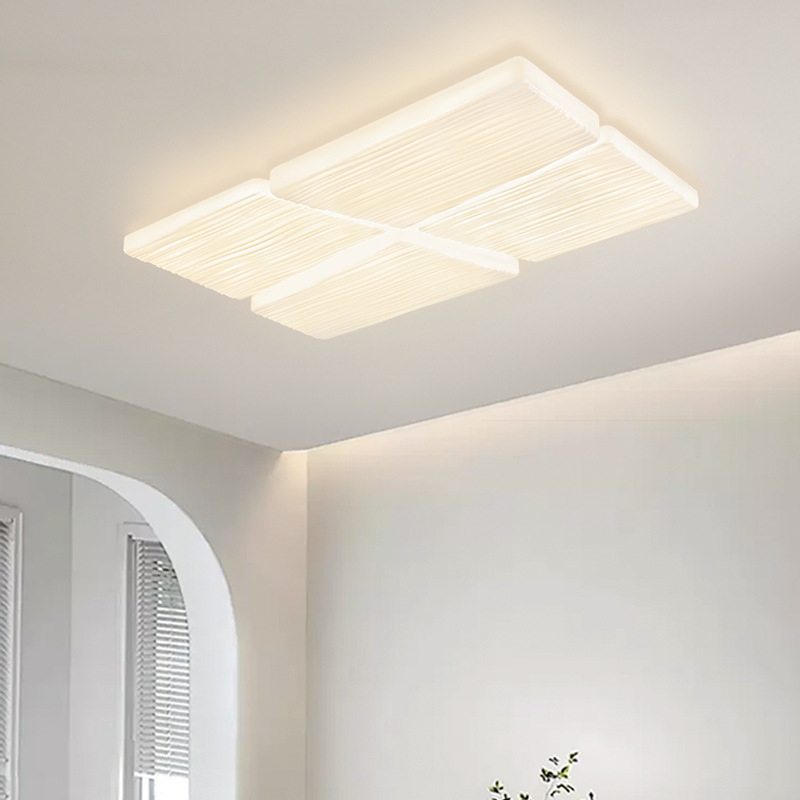 [Selección estricta] 2025 nueva lámpara de techo crema queso de viento de espectro completo paquete de protección ocular de toda la casa