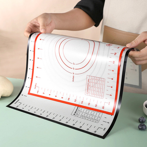 Baking pan mat silicone mat high temperature resistant kneading mat fondant transparent mat with scale baking baking tools