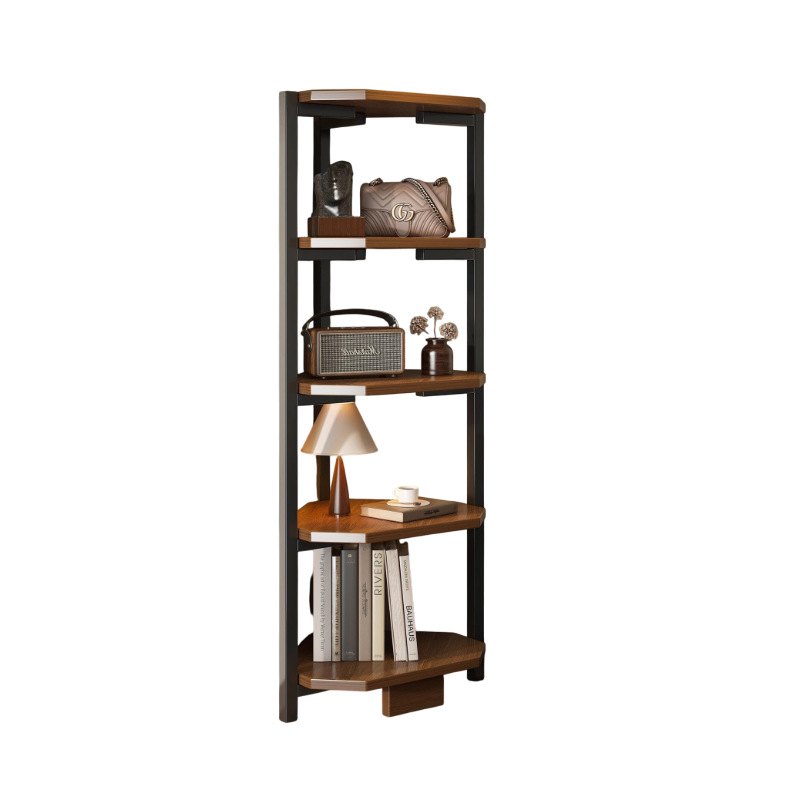 Estante de libro piso de pared estante de esquina sala de estar dormitorio esquina de pared estante de exhibición de almacenamiento de esquina armario de esquina armario de esquina