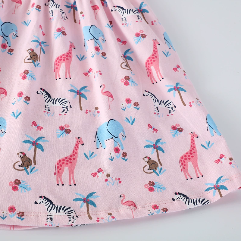 Мультяшная летняя юбка, для импорта, с коротким рукавом, Aliexpress, западный стиль