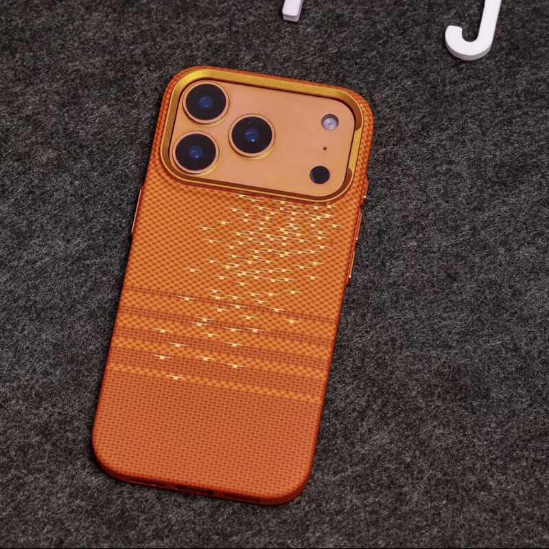 Floating Light and Wave-Like Design Suitable for iPhone 17 Pro Max Embossed Kevlar Magnetic Phone Case Apple 16 Premium Feel 15 Floating Light and Wave-Like Design Suitable for iPhone 17 Pro Max Embossed Kevlar Magnetic Phone Case Apple 16 Premium Feel 15