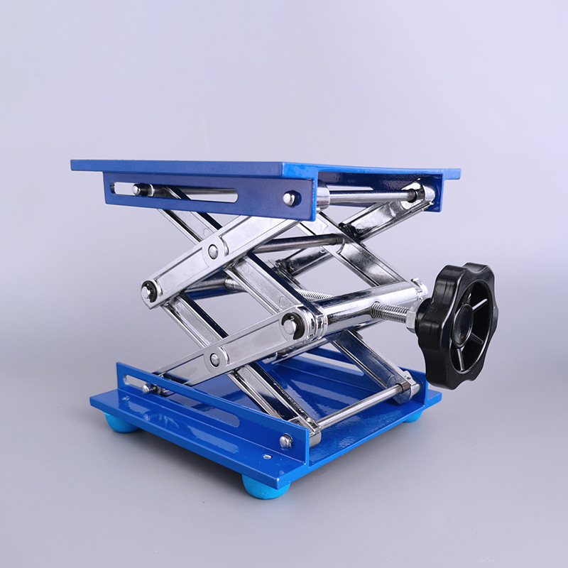 150*150mm实验室铝氧化升降台升降器升降支架手动锌合金升降台