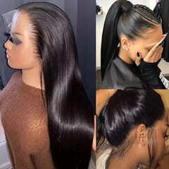 アマゾンの新商品かつら欧米の女性のロングストレートwig高温糸化学繊維のロングヘアのかつらカバーの現物
