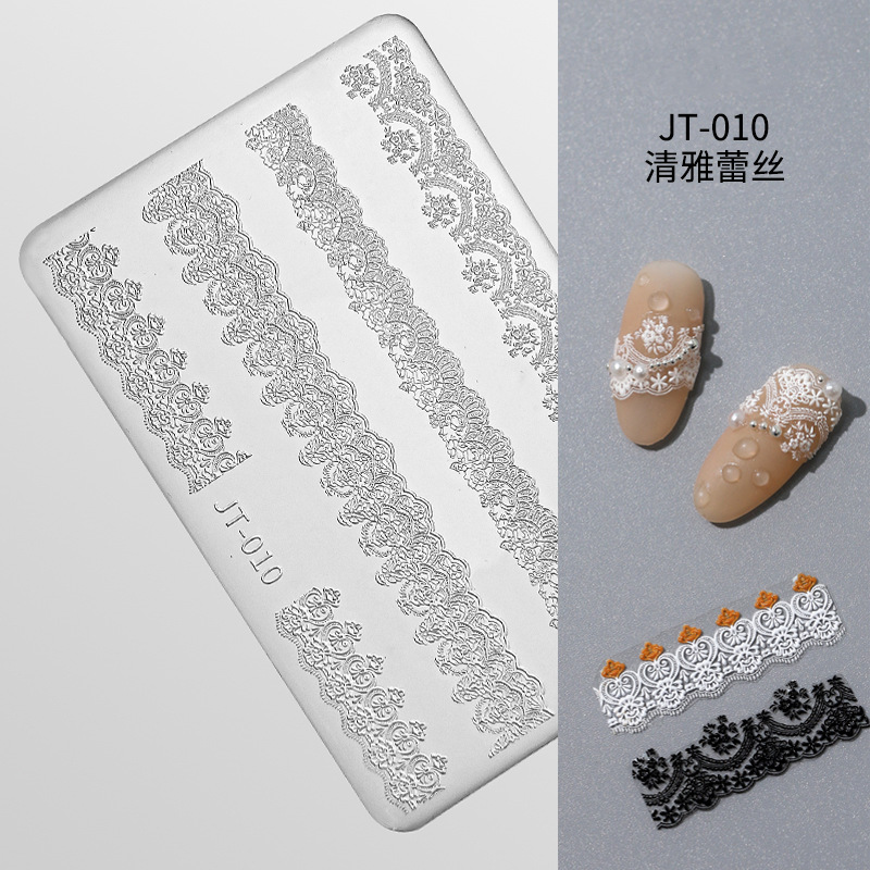 Molde de silicona en relieve (010 encaje ligero y elegante)