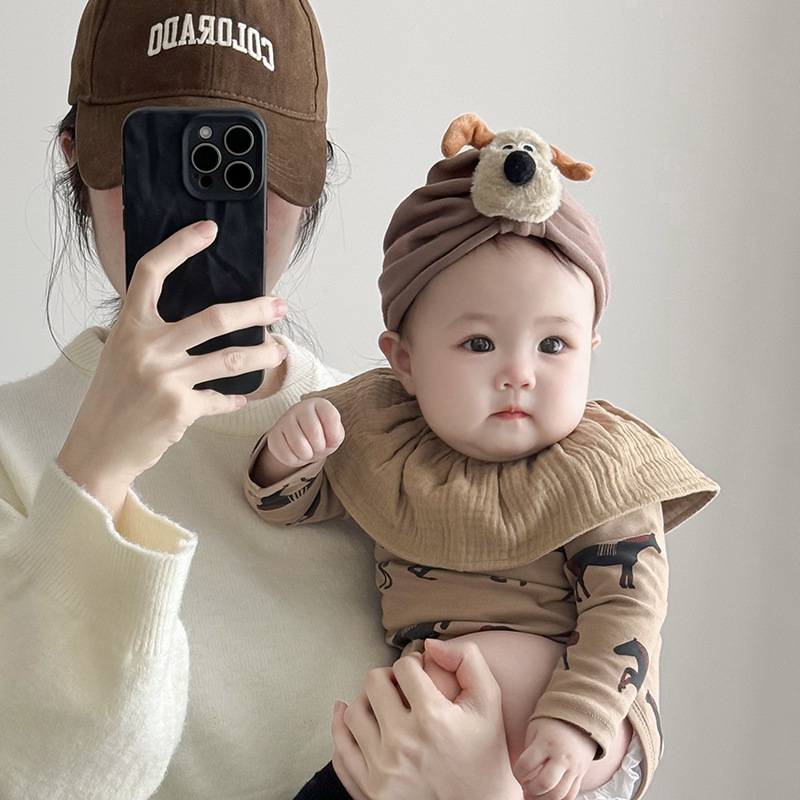 Gorro Estilo Indio para Recién Nacido de Algodón, Cálido, para Primavera y Otoño