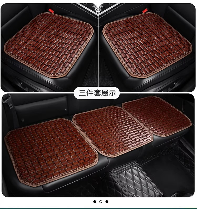 Summer Cooling Mat Seat Cushion for Office Computer Chair, Summer Car Seat Cushion, Chinese-Style Mahjong Bamboo Mat Cooling Pad