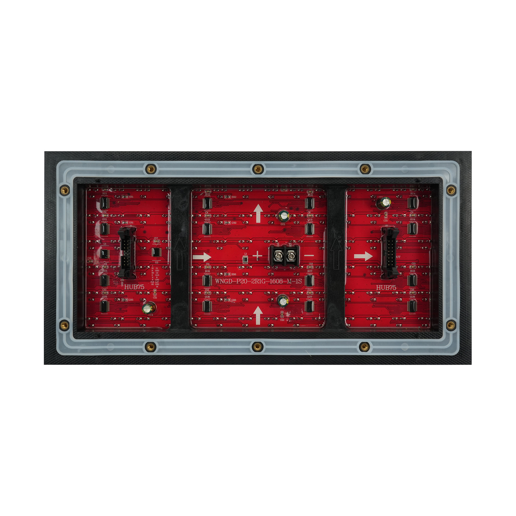 ����ֱ����������P20�����ˮ��ʾ��ģ��LED���������ٹ�·