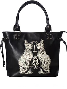 Genuine small design tattoo, capacious one-shoulder bag