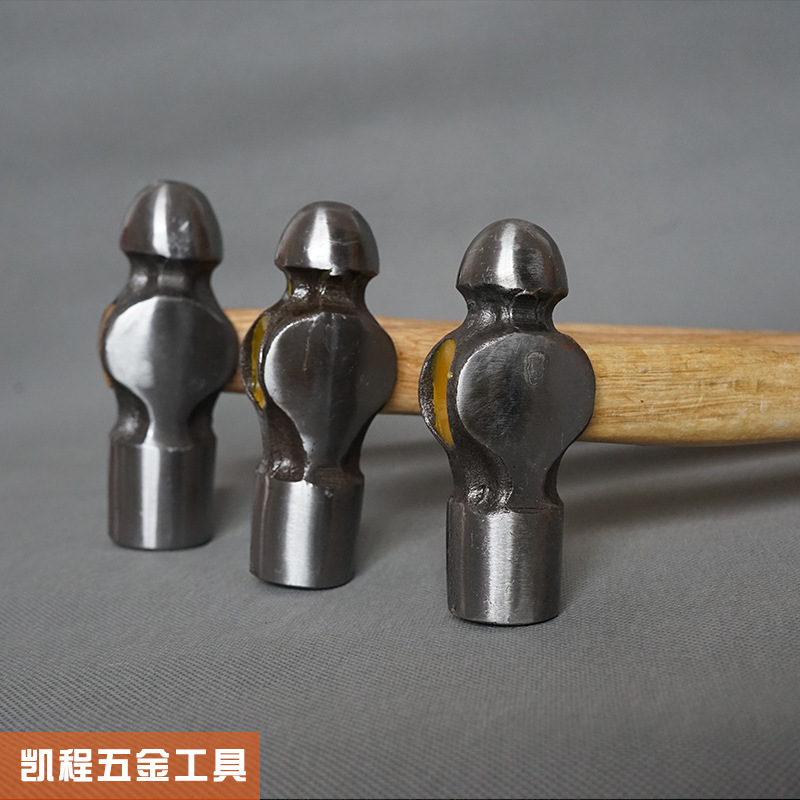 Manufacturer wholesale household hardware tools wooden handle nipple hammer hammer high quality carbon steel hammer Kaicheng brand round peen hammer