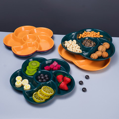 Creative divided fruit plate for Chinese New Year wedding home living room fruit snack candy box nut pastry snack platter