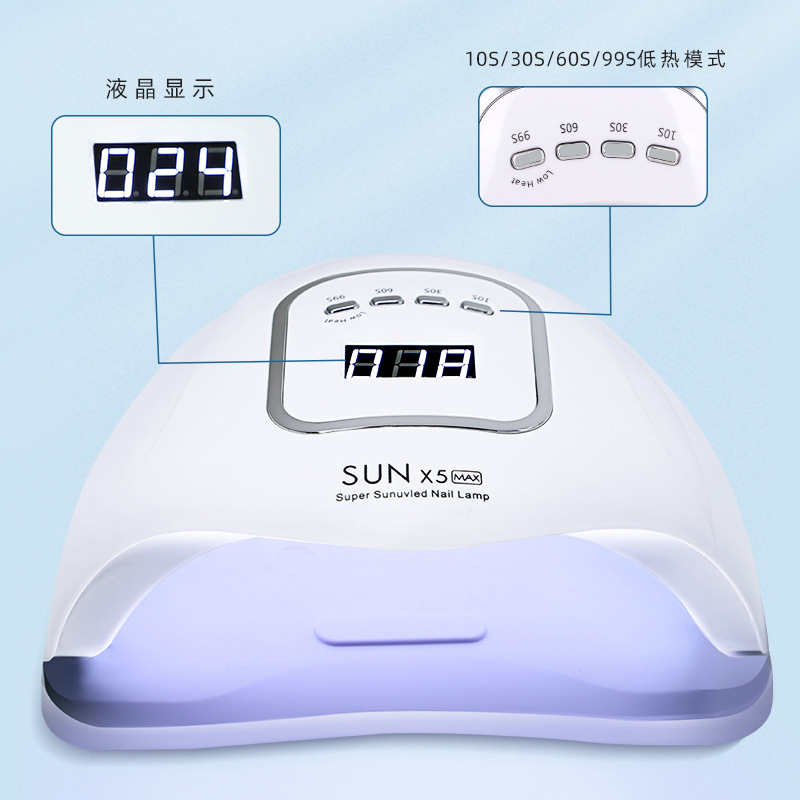 Sınır ötesi tırnak makinesi fototerapi lambası 150W tırnak pişirme lambası kurutucu oje tutkalı çabuk kuruyan led tırnak lambası X5MAX