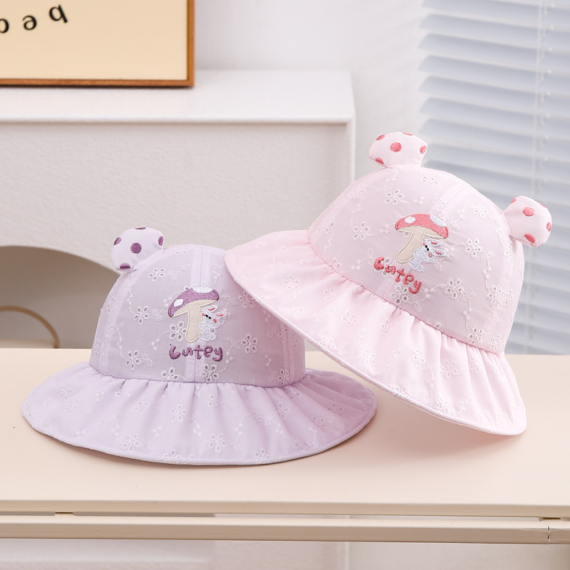 Sombrero para bebés primavera y otoño pequeño mes de edad pescador primavera y verano protección solar para mujeres y hombres bebés lindos sombreros para bebés pequeños