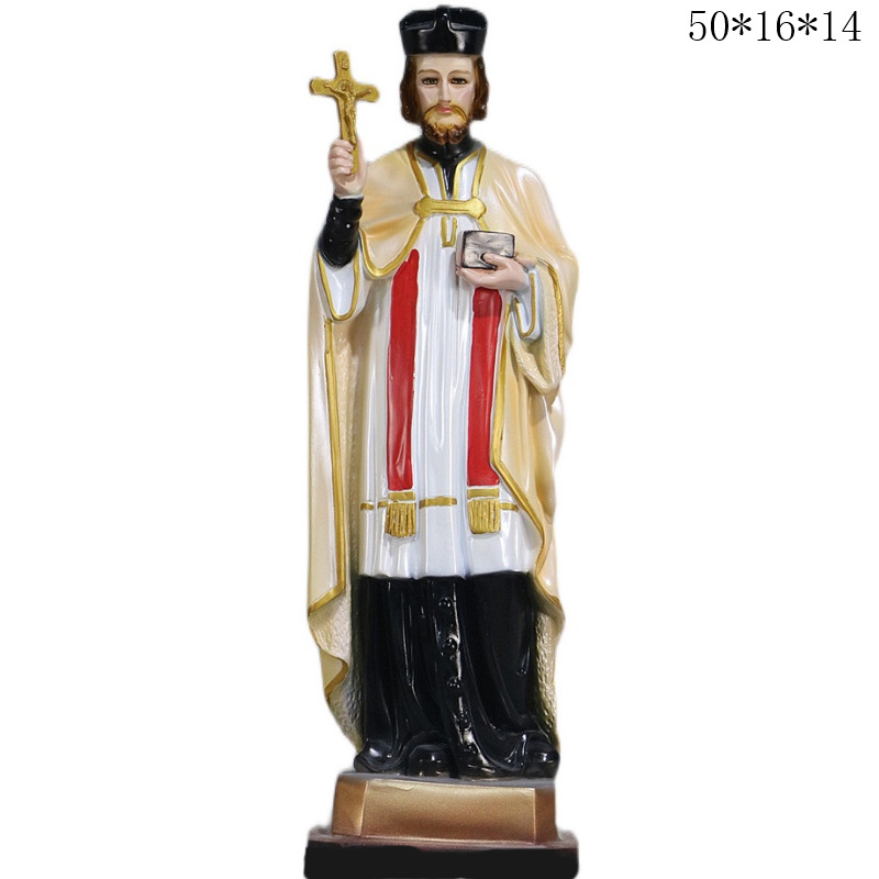 50cm transfronterizos San Francisco Sabillo estatuas de la iglesia de la casa decoración de la figura principal sala de estar