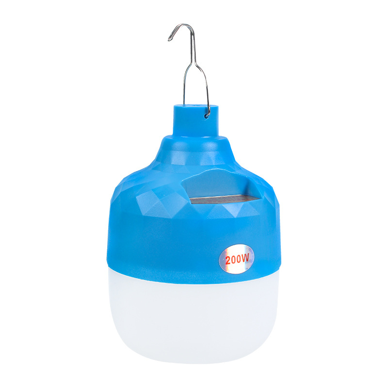 Lámpara recargable, lámpara de mercado nocturno, lámpara de apagón doméstica al aire libre, larga duración, lámpara de emergencia