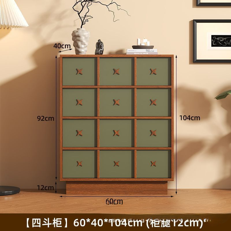 中古风五斗柜法式复古客厅边柜卧室储物柜床尾柜抽屉柜置物柜|undefined