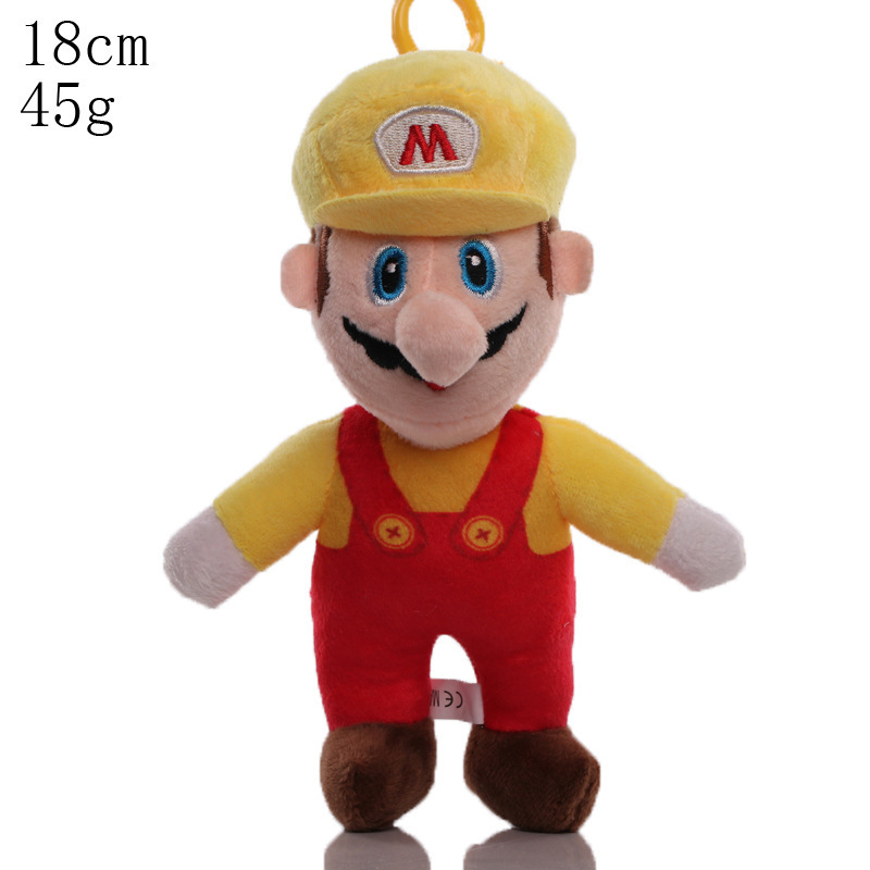 批发Super Mario玛丽马里奥蘑菇毛绒公仔玩偶8寸抓机娃娃|undefined