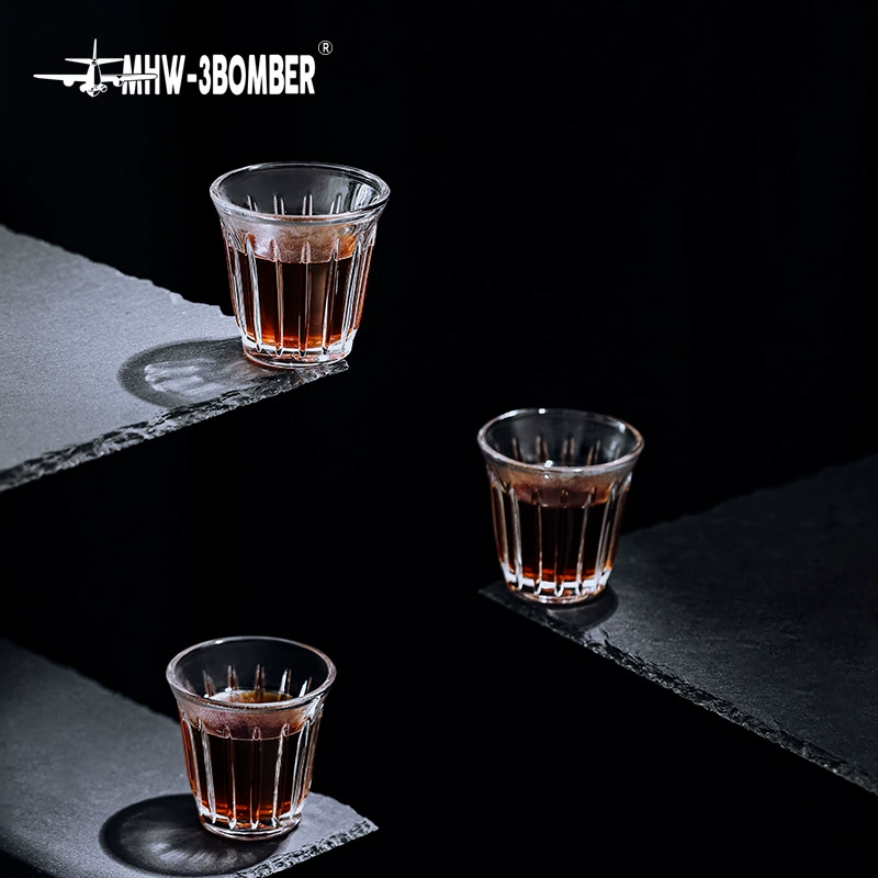 Bomber DIRTY Coffee Cup Coffee Cup Australia and White Cup Home Anti -Stop Transparent Breakfast Cup Concentrated