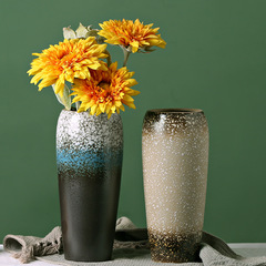 Ins-style high-quality large ceramic vase for wholesale hydroponic planting, dry flowers, street stall supply, dropshipping one piece at a time