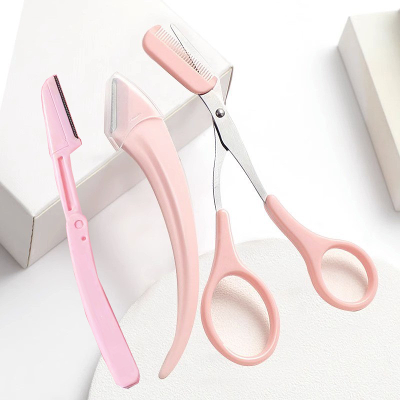 초승달 눈썹 트리머 1 핑크 눈썹 트리머 1 핑크 접이식 눈썹 트리머