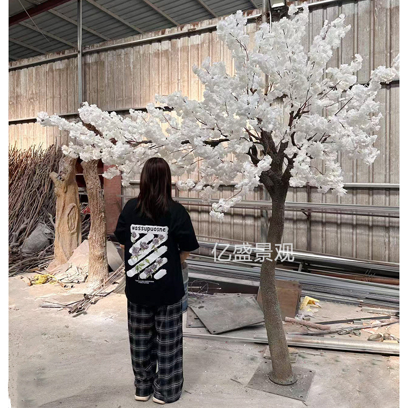 模擬桜の木屋内結婚式ホテル結婚式レストラン人工ガラス繊維強化プラスチック桜の木バイオニック桜の木|undefined