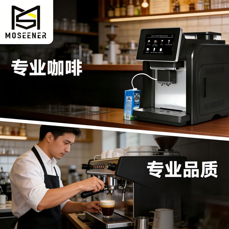 Mosen Commercial Fully Automatic Multi-Functional Coffee Machine, Coffee Pot, American-Style Freshly Ground Milk Coffee Drip-Type Tea Maker Mosen Commercial Fully Automatic Multi-Functional Coffee Machine, Coffee Pot, American-Style Freshly Ground Milk Coffee Drip-Type Tea Maker