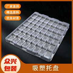 ペット用ブリスター内トレイメーカー卸売正方形グリッド回転トレイPVC包装箱プラスチック箱蓋付きデザイン