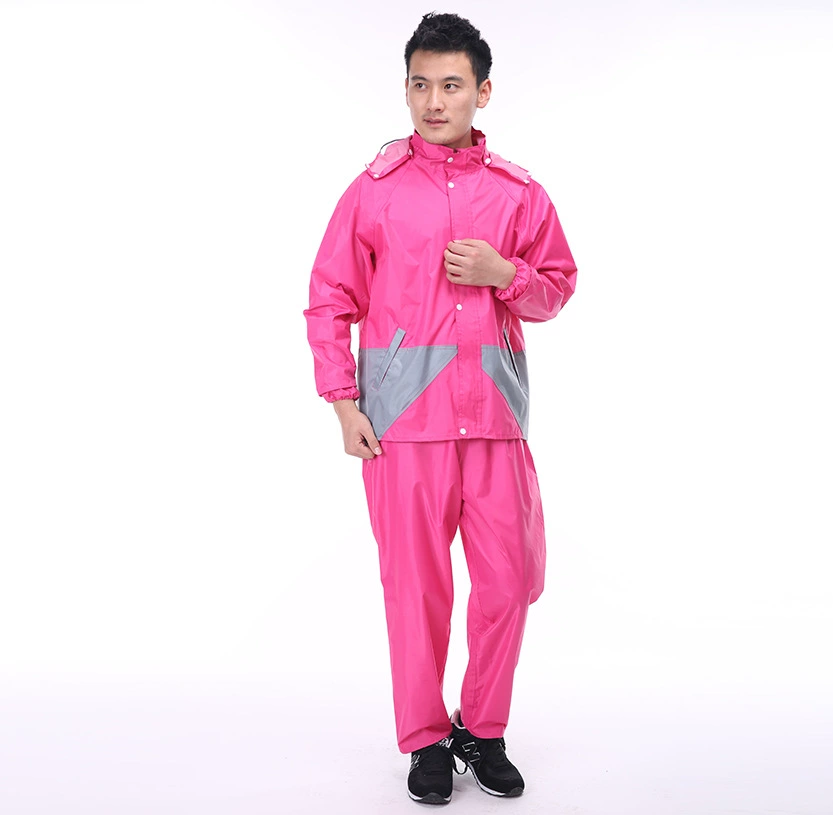 Split raincoat, retroreflective trousers for adults, wholesale, increased thickness