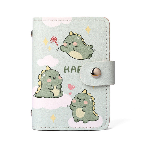 Cute cartoon women's card holder, exquisite, high-end, large capacity, multiple card slots, ultra-thin, anti-degaussing, compact card holder, card holder
