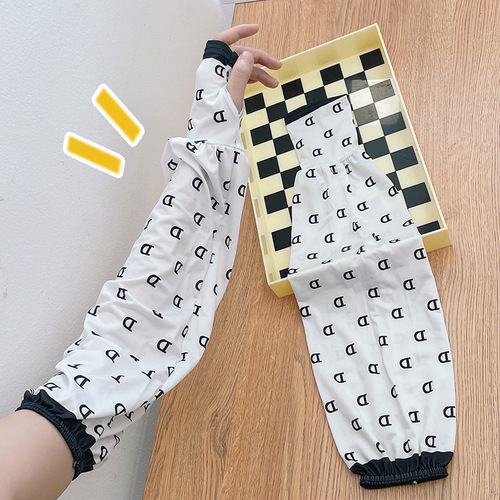 Houndstooth ice sleeves for women ins Internet celebrity ice sleeves sun protection sleeves for students new breathable anti-UV arm sleeves for women