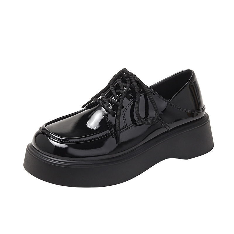 Zapatos Mocasines de Plataforma con Punta Redonda de PU y Caucho para Uso Diario image 6