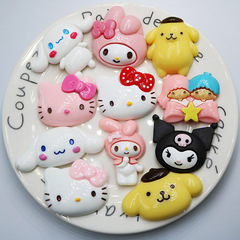 Cartoon cinnamon dog Melody hair accessories diy resin accessories cream glue mobile phone case beauty decoration refrigerator patch