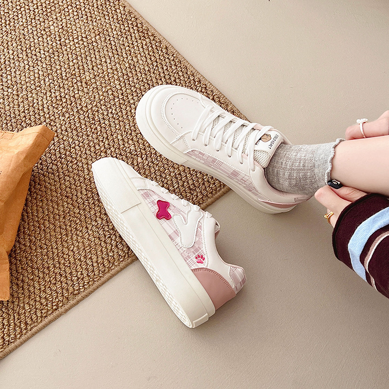 Trendy Popular Design Off-White Printed Loafers 2025 Spring and Autumn Versatile Sports Sneakers Casual White