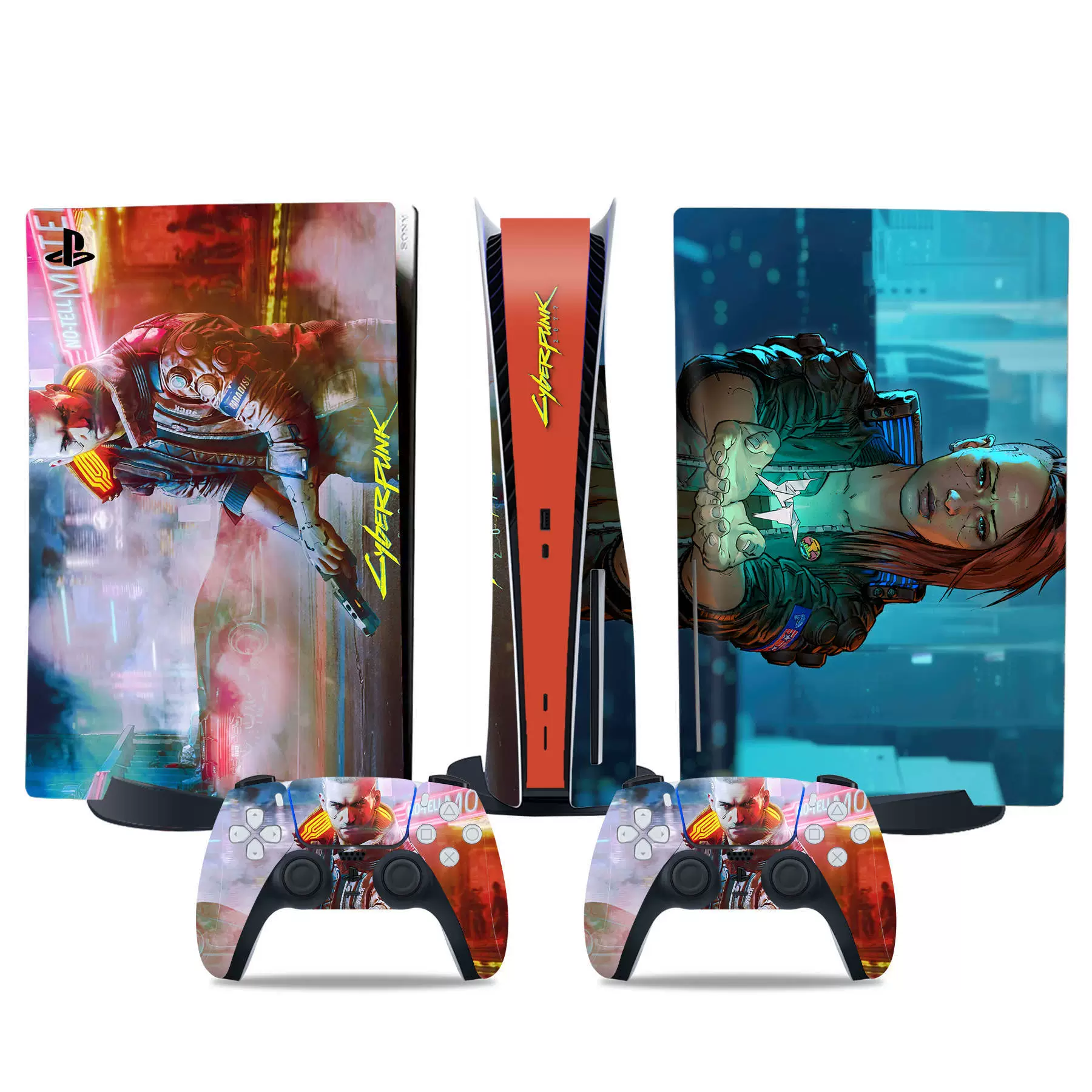 PS5 console skin, optical drive version, colorful vinyl film, removable adhesive