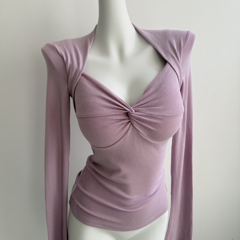 Retro Hong Kong style~Stylish low-cut square-neck twisted waistcoat faux two-piece long-sleeve top T-shirt for women, spring 2026