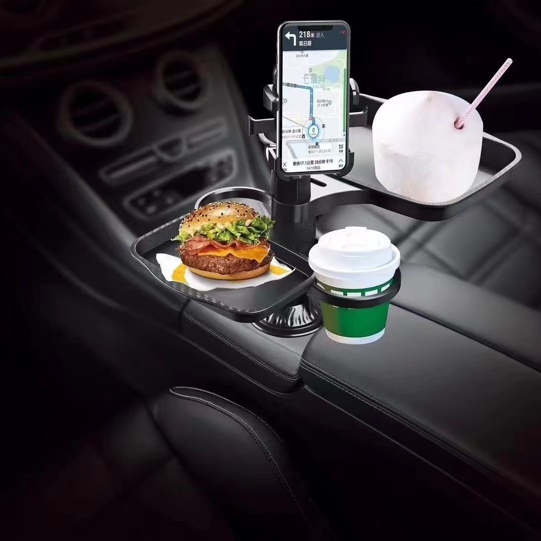 Factory Wholesale Car Mobile Phone Holder Tray Dinner Plate Multi-Functional Storage Dining Table Car Beverage Coffee Cup Holder