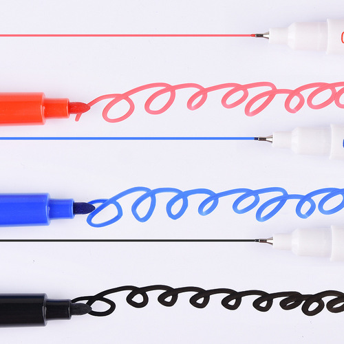 Jin Wannian 0639 double-head erasable whiteboard pen thick head + fine head writing pen student marker whiteboard practice pen