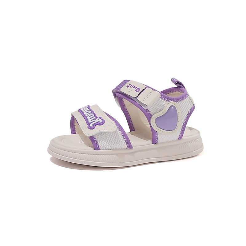 Sandálias para niñas 2026 verano nuevo estilo de moda infantil zapatos de playa variados niños grandes huecos zapatos de princesa de dedo abierto image 6