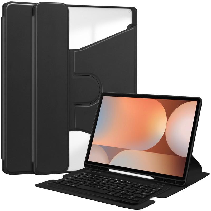 Suitable for Samsung Tab S10/S9/S8 Ultra14.6 Leather Case Rotating Acrylic Tpu Pen Slot Protective Case