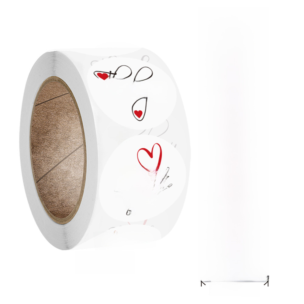 Wholesale round seal thank you stickers with floral patterns, baking labels, gift handmade crafts decorations