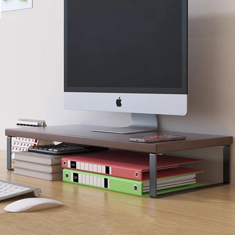 Desktop Computer Riser Office Desk Storage Rack Monitor Riser Base Stand Heightening Shelf
