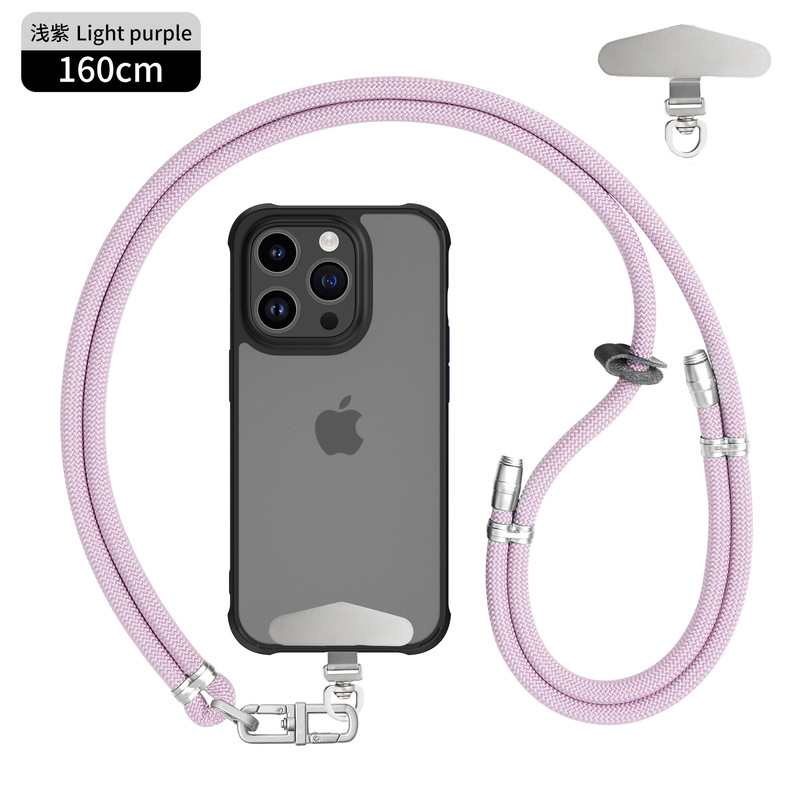 8mmクロスボディ、バックホルターネック携帯電話ストラップ、調節可能なハイエンドメタルバックルスペーサー、屋外紛失防止カメラストラップ|undefined