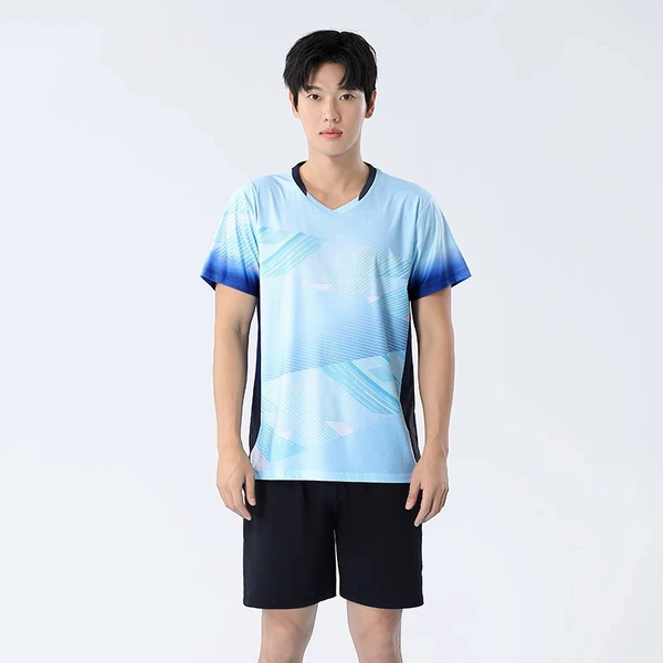 5 men’s light ice blue + black shorts