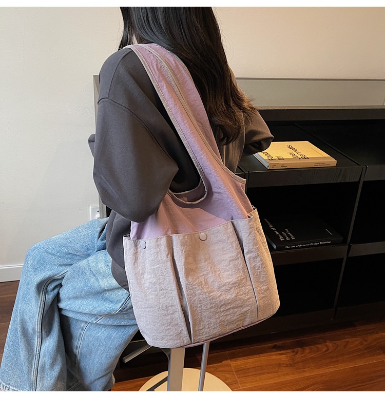 Sac à main bandoulière femme multi-poches décontracté léger_voghion.com