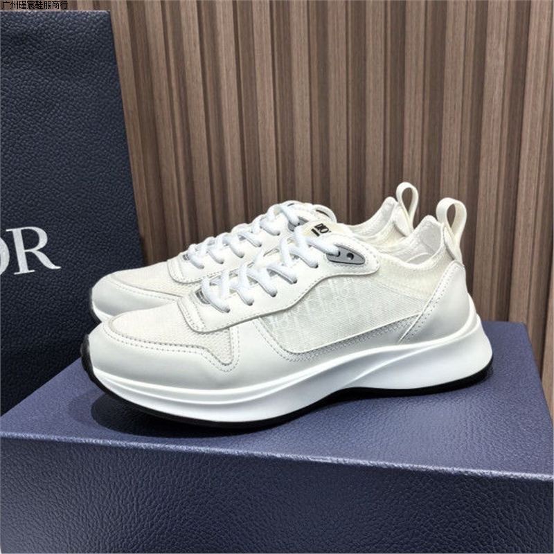 Genuine Leather European Style Men's Shoes Comfortable Foreign Trade Trendy Versatile Men's Shoes Thick-Soled Casual Lace-Up Men's Shoes Sneakers