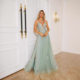 Halloween Foreign Trade Evening Dress Sling Dance Dress Long Banquet Catwalk Decal Women's Party Prom Dress