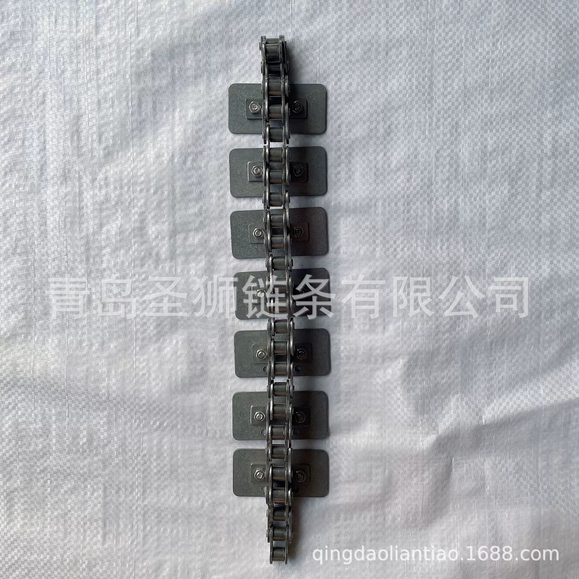 08BS высокопрочная цепь для поддонов из нержавеющей стали верхняя пластина цепь упаковочного оборудования для напитков сборочная линия цепь плоская конвейерная цепь