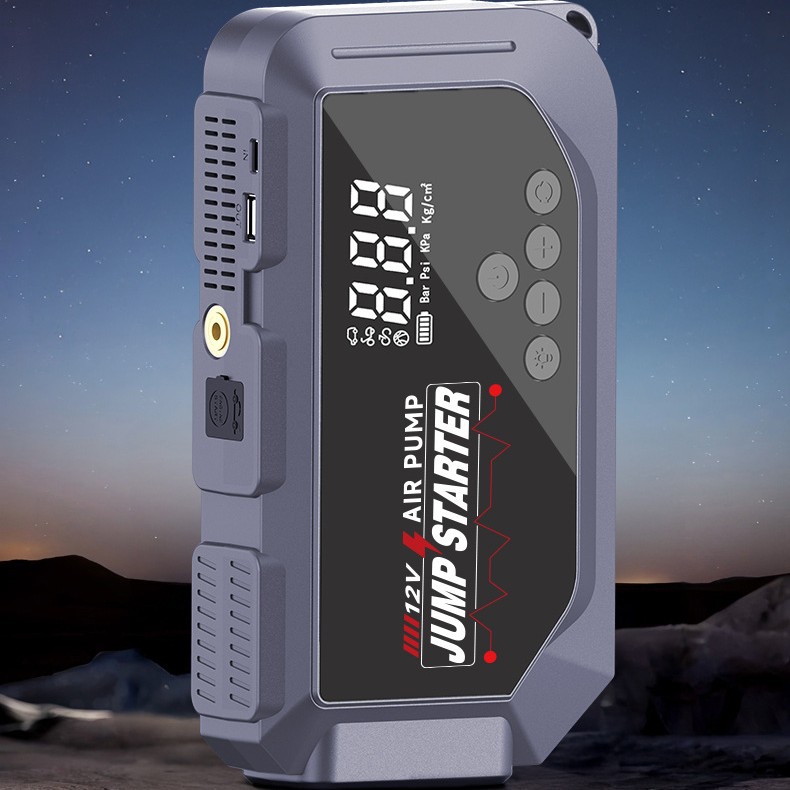 Hasei Car Emergency Jump Starter Power Bank Air Pump All-In-One Vehicle Battery Emergency Multifunctional Power Bank Device