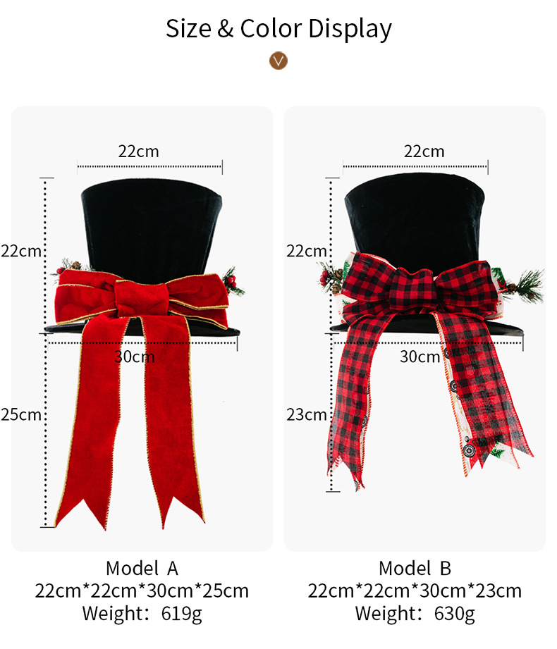 Weihnachtsdekoration Weihnachten Zylinder Bogen Baum Top Stern Urlaub Atmosphäre Weihnachten Baum Anordnung Requisiten_voghion.com