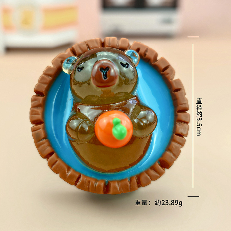 Decoraciones creativas bonitas para el hogar buena suerte Lotus Kabibala resina artesanía decoración de escritorio de oficina